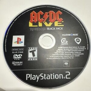 AC/DC Live RockBand Track Pack Sony PlayStation 2 PS2 - Disc Only